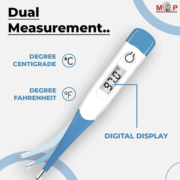 MCP Blue Flexible Tip Digital Thermometer